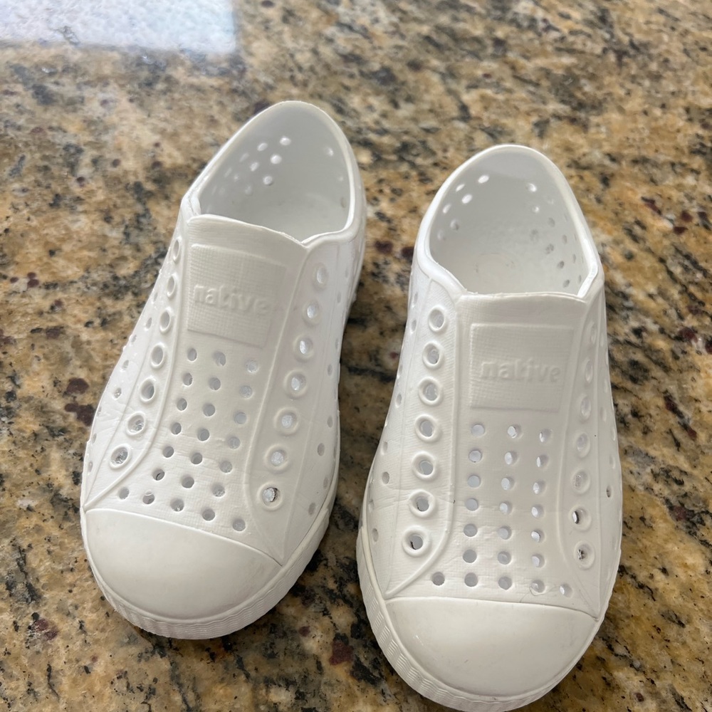 Kids Native Shoes White